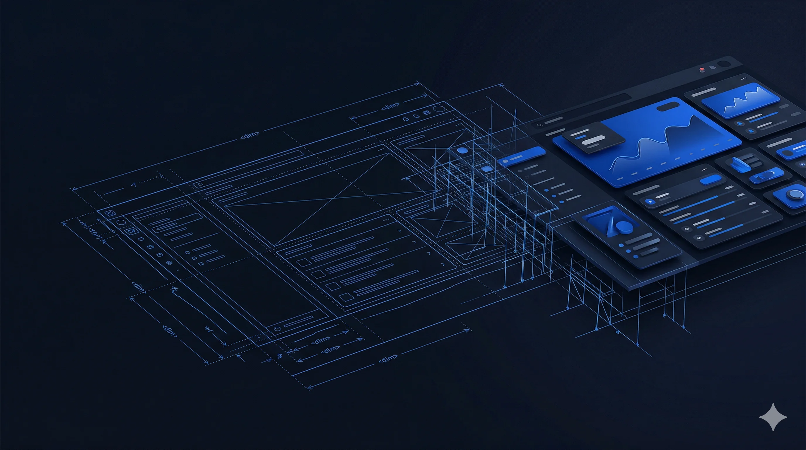 KI-Lösungen für Unternehmen — Blueprint zu 3D Interface